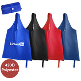 Premium Foldable Polyester Tote Bag ( With Button Closure )