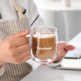 350ml Double Wall Thermal Glass Mug