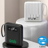 10,000mAh Compact Powerbank with Cables