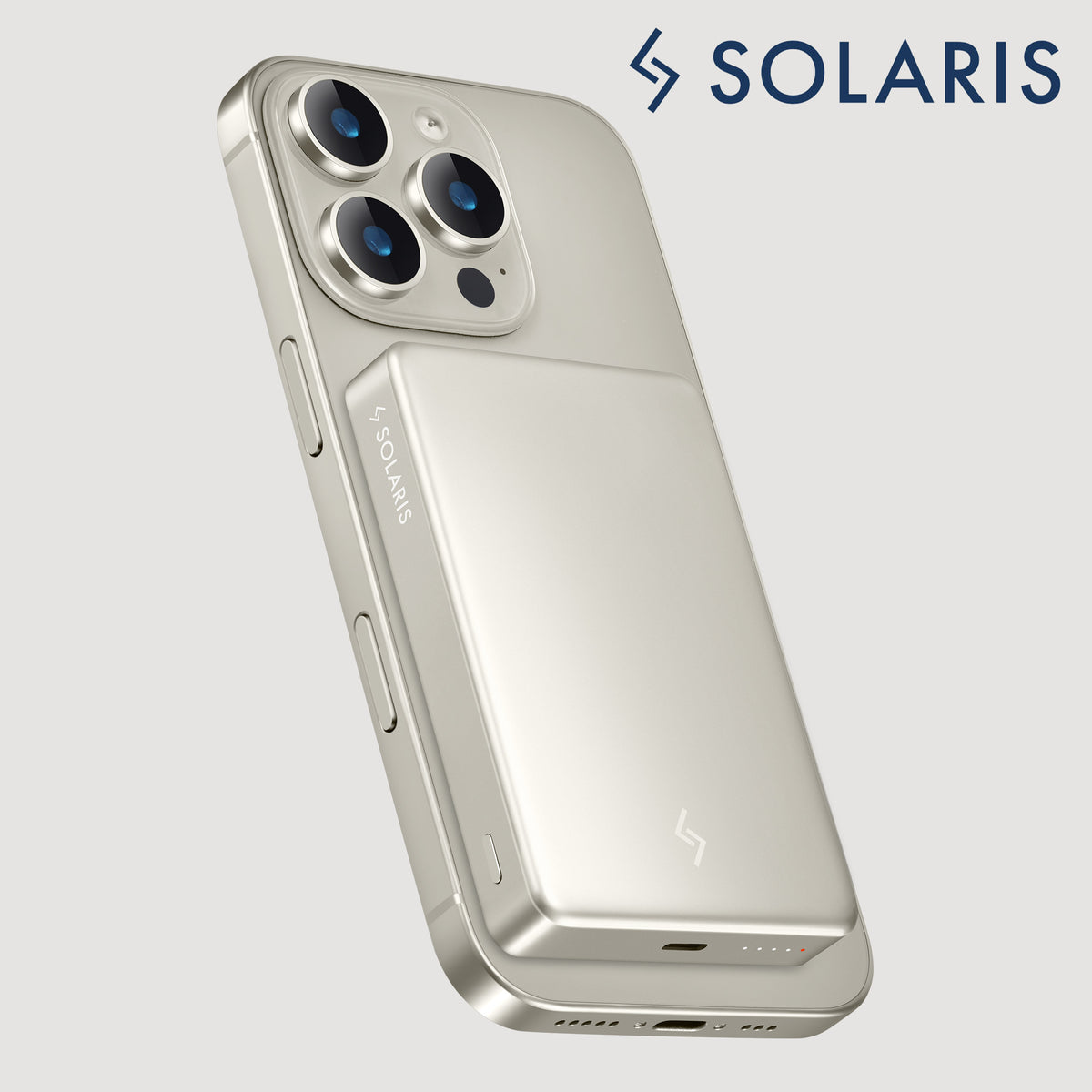 SOLARIS Amppack 10,000mah Magnetic Fast Charging Wireless Powerbank