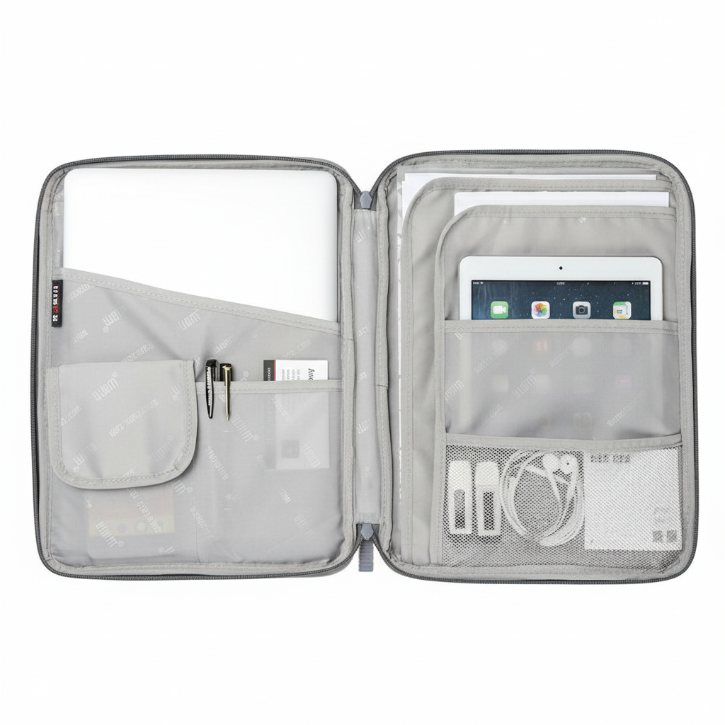 Multi-Compartment Document Bag