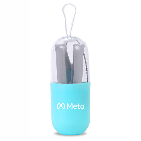 Collapsible Silicone Straw Kit