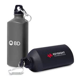 600ml Aluminium Twist Bottle with Carabiner (BPA Free)
