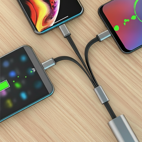 3 in 1 Retractable Charging Cable