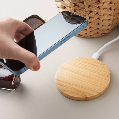 10W Bamboo Wireless Charger