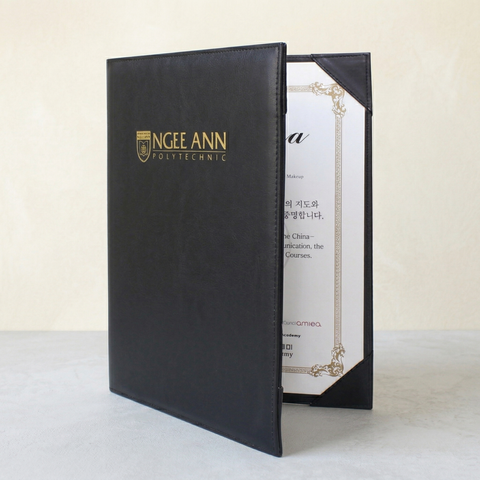 Leather Certificate Document Holder