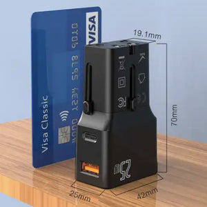 25W Portable PD Travel Adaptor cum Wall Charger