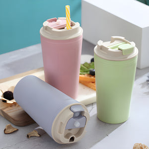 420ml Eco-friendly Wheat Straw Insulated Tumbler