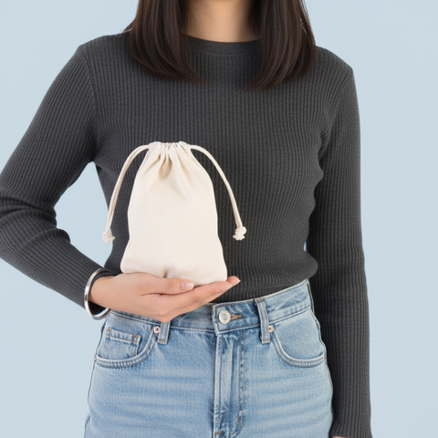 Canvas Drawstring Pouch (15 x 20cm)