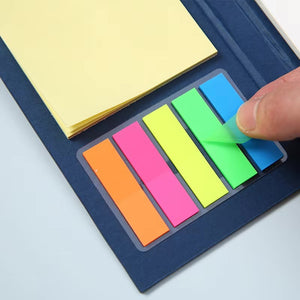 Eco-Friendly Notepad Set with Colour Tabs and Pen