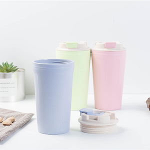 420ml Eco-friendly Wheat Straw Insulated Tumbler