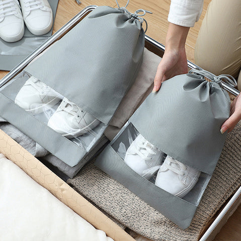 Non-Woven Drawstring Shoe Pouch / Dust Bag