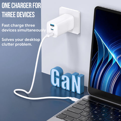 65W Wally GaN Travel Adaptor cum Wall Charger