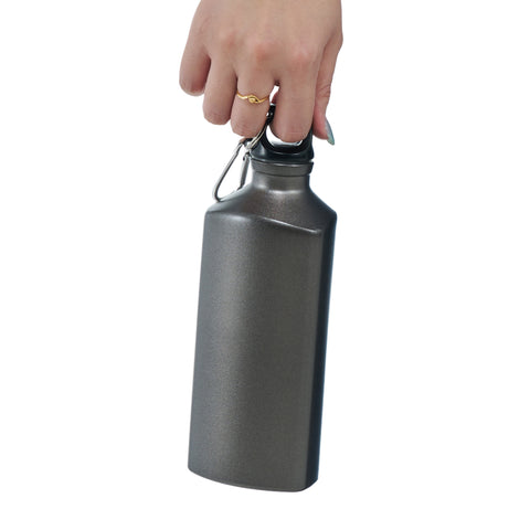 600ml Aluminium Twist Bottle with Carabiner (BPA Free)