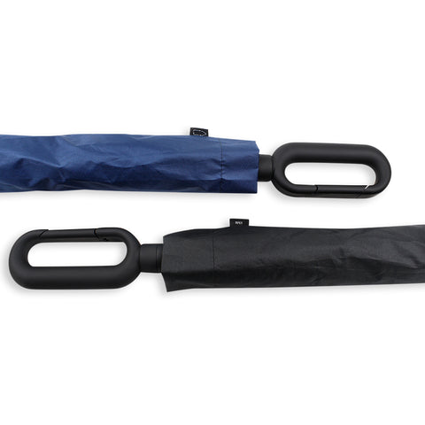 23'' Automatic Foldable RPET Umbrella with Carabiner (UV Coating)