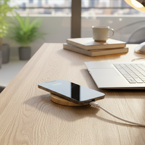 10W Bamboo Wireless Charger