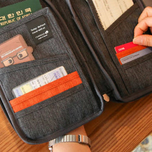 Multi-Compartment Travel Organizer (Wrist Strap Included)