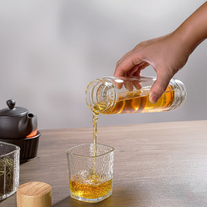 400ml Glass Bamboo bottle with Tea Infuser