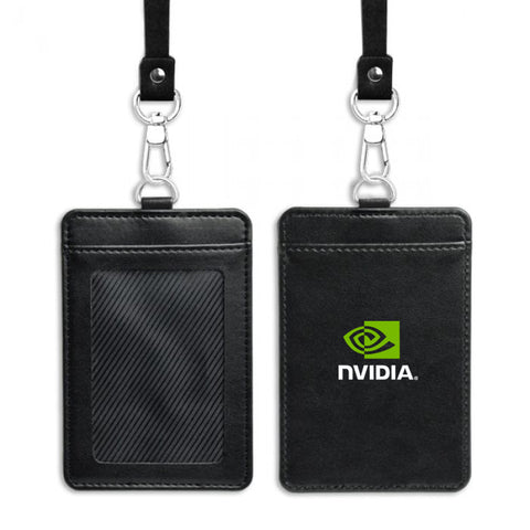 Portrait ID Card Holder with Lanyard and Box Set