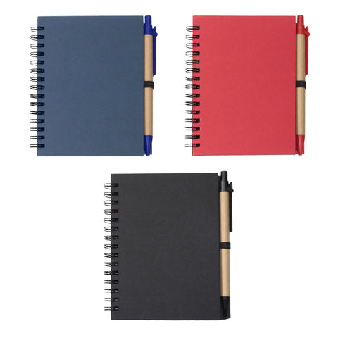 A6 Recycled Eco-Friendly Notebook with Pen