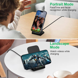 Lux Qi Fast Charge Wireless Charger Phone Stand