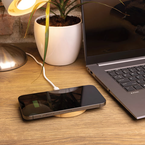 10W Bamboo Wireless Charger