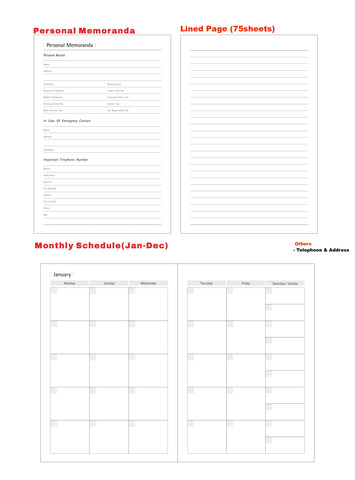 Mag A5 Notebook (with Monthly Planner)