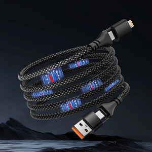 100W 4 in 1 Magnetic Charging Cable (Type C-to-Type C)