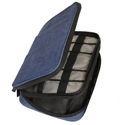 Double Layer Gadgets and Accessories Organizer Pouch (with Front Pocket)