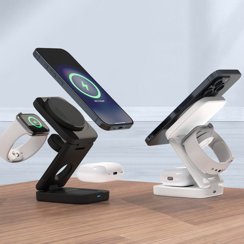 Foldable Magnetic 3 IN 1 Wireless Charger WPC50