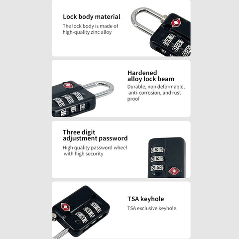 TSA Metal Lock with Gift Box