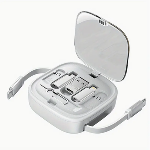 60W Data Cable Set with Retractable Charging Cable