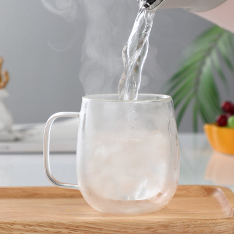 350ml Double Wall Thermal Glass Mug