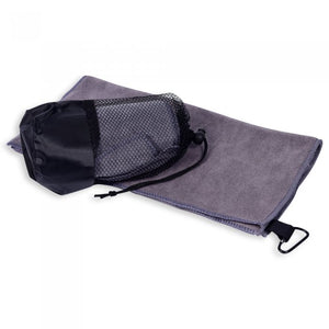 Microfiber Sports Towel in a Pouch (Towel with Carabiner)