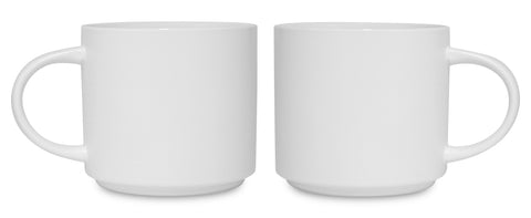 500ml Premium Ceramic Mug with Cork Coaster Set