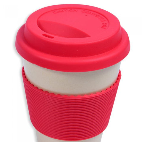 400ml Bamboo Fibre Mug with Lid & Sleeve