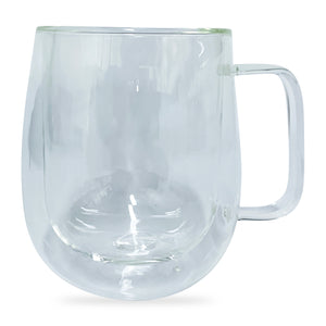 350ml Double Wall Thermal Glass Mug