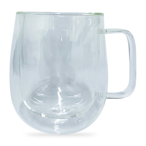 350ml Double Wall Thermal Glass Mug