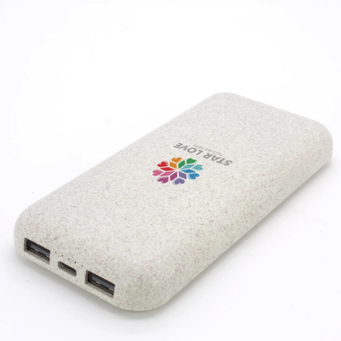 10,000mAh TerraCharge Bamboo Wireless Powerbank