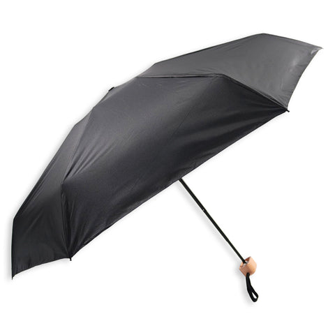 19'' Compact Lightweight RPET Umbrella (with UV Coating & Bamboo Handle)