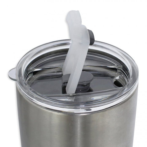 580ml Double Insulated Stainless Steel Tumbler with Lid (Straw friendly)