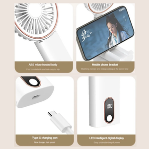 Lightweight Fan with Phone Holder