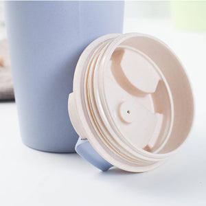 420ml Eco-friendly Wheat Straw Insulated Tumbler