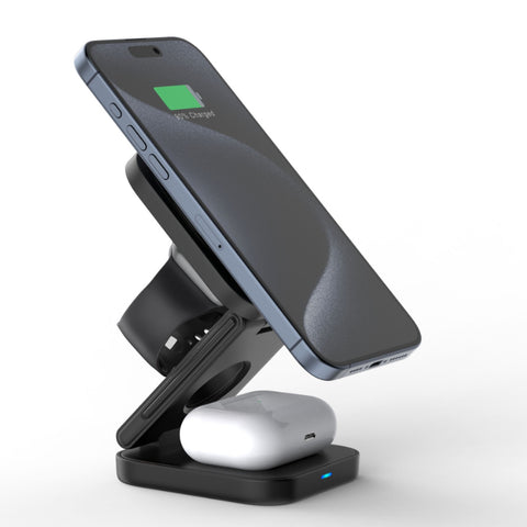 Foldable Magnetic 3 IN 1 Wireless Charger WPC50