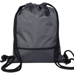 High Quality Drawstring Bag with Front Pocket (Water-Resistant)