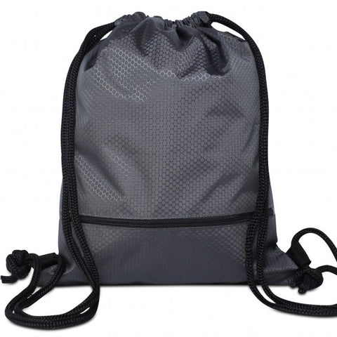 High Quality Drawstring Bag with Front Pocket (Water-Resistant)