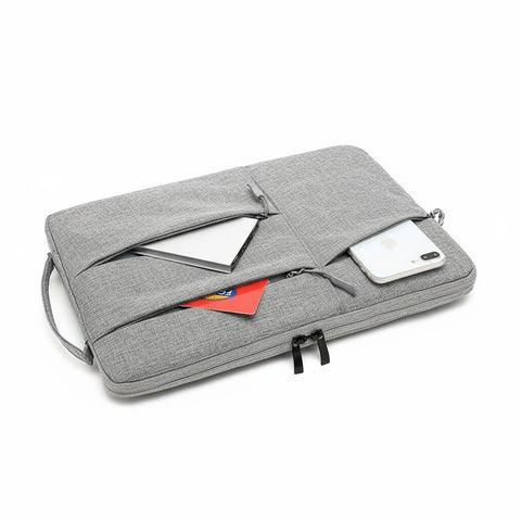 13 Inch Laptop Sleeve with Multi Zip Design and Handle