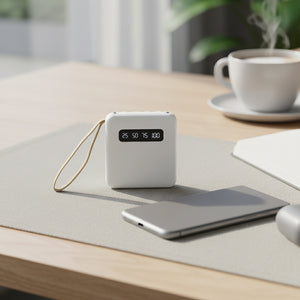 10,000mAh Compact Powerbank with Cables
