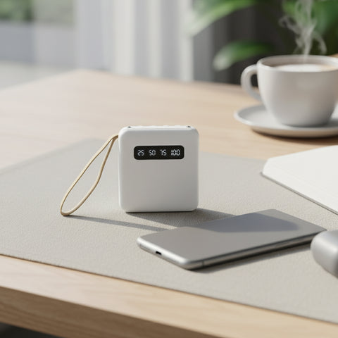 10,000mAh Compact Powerbank with Cables