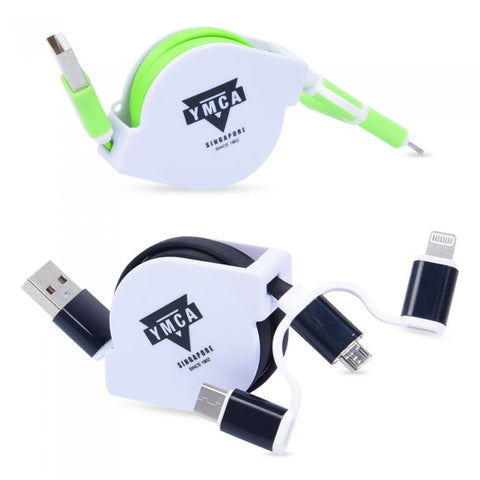 Retractable Charging Cable (with Type-C)